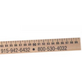 Clear Lacquer Finish Meter Stick/ Metric Scale Yardstick
